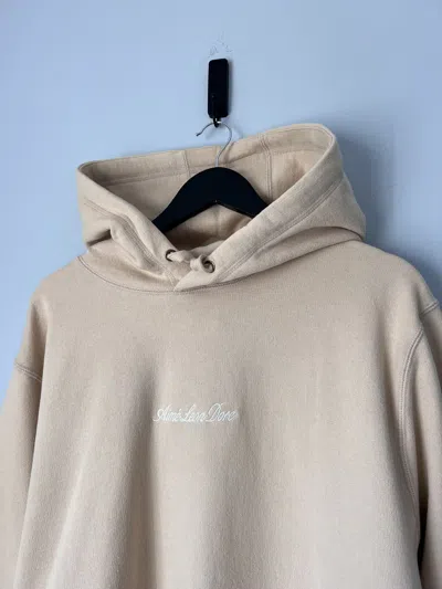 Pre-owned Aimé Leon Dore Script Uniform Hoodie In Sand