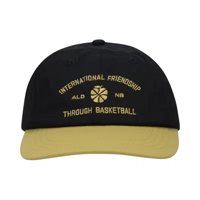 Pre-owned Aimé Leon Dore Seasonal Masaryk Iftb Cap 'jet Black/antique Gold' | Men's Size Onesize