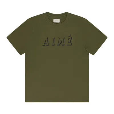 Pre-owned Aimé Leon Dore Shadow Logo T-shirt 'green' | Men's Size Xs