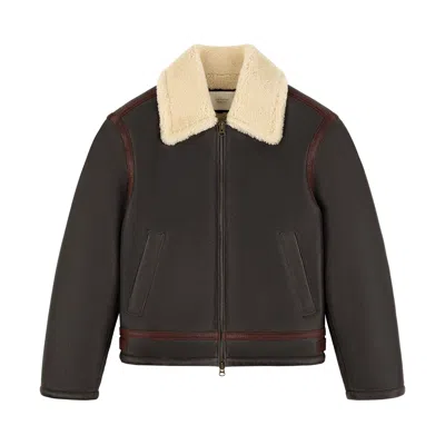 Pre-owned Aimé Leon Dore Shearling Aviator Jacket 'espresso' | Brown | Men's Size M