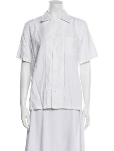 Pre-owned Aimé Leon Dore Short Sleeve Button-up Top In Neutral