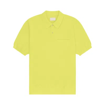 Pre-owned Aimé Leon Dore Short-sleeve Knit Polo 'celery' | Yellow | Men's Size Xs
