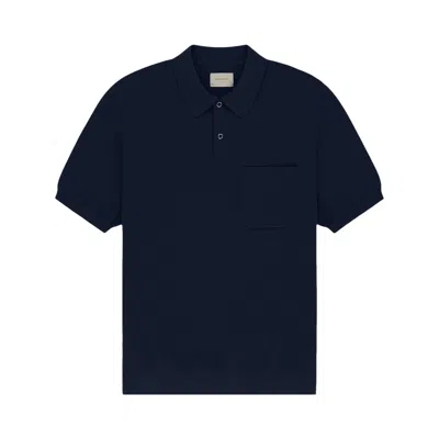 Pre-owned Aimé Leon Dore Short-sleeve Knit Polo 'navy' | Blue | Men's Size S