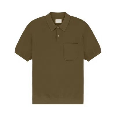Pre-owned Aimé Leon Dore Short-sleeve Knit Polo 'olive' | Green | Men's Size S
