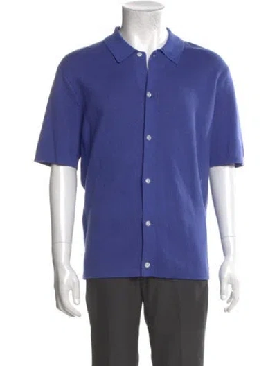 Pre-owned Aimé Leon Dore Short Sleeve Shirt In Blue