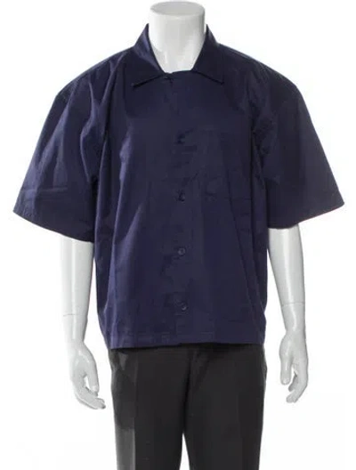 Pre-owned Aimé Leon Dore Short Sleeve Shirt In Blue