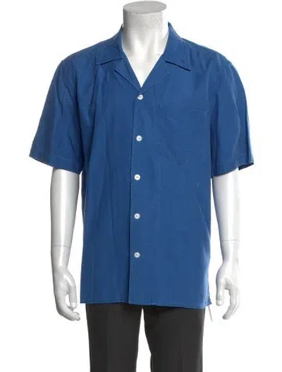 Pre-owned Aimé Leon Dore Short Sleeve Shirt In Blue