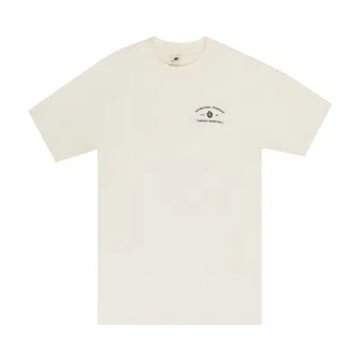 Pre-owned Aimé Leon Dore Short-sleeve Court Tee 'jet Black' | Cream | Men's Size M In White