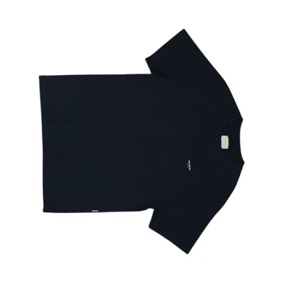 Pre-owned Aimé Leon Dore Short-sleeve Micro Din Logo Tee 'navy Blazer' | Blue | Men's Size M
