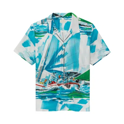 Pre-owned Aimé Leon Dore Silk Cabana Shirt 'regatta' | Multi-color | Men's Size Xl