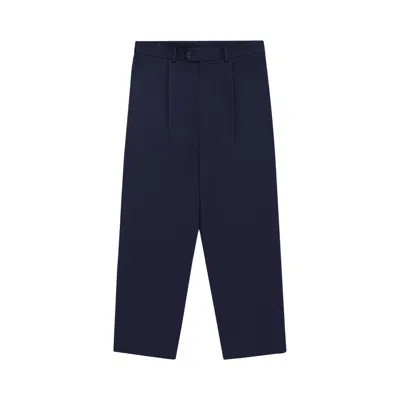 Pre-owned Aimé Leon Dore Single-pleated Gabardine Trouser 'navy' | Blue | Men's Size 28
