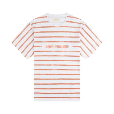 Pre-owned Aimé Leon Dore Slub Beach Tee 'mars Red' | Men's Size M