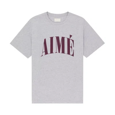 Pre-owned Aimé Leon Dore Slub Tee 'silver Mix' | Grey | Men's Size L