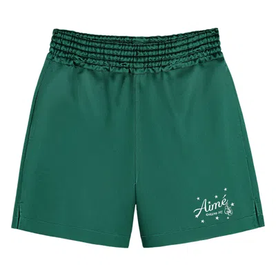 Pre-owned Aimé Leon Dore Sparring Short 'botanical Garden' | Green | Men's Size S