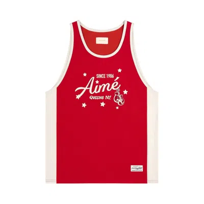 Pre-owned Aimé Leon Dore Sparring Tank Top 'equestrian Red' | Men's Size M