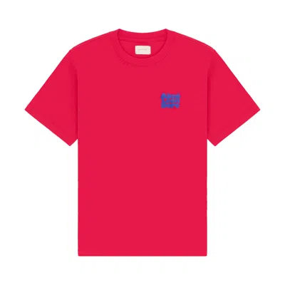 Pre-owned Aimé Leon Dore Stacked Logo Tee 'virtual Pink' | Red | Men's Size Xl