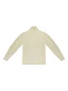 Aimé Leon Dore Cream Aran Cable Mockneck Sweater In Neutral