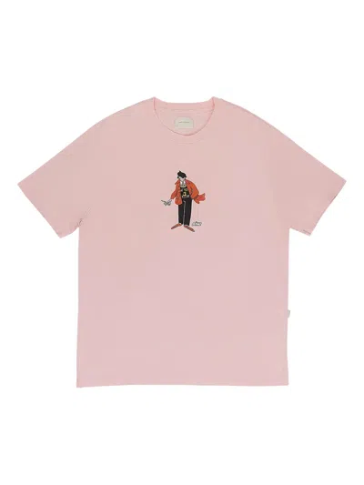 Aimé Leon Dore Pink Caricature Graphic T-shirt