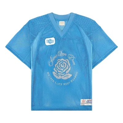 Pre-owned Aimé Leon Dore Stadium Cropped Practice Jersey 'blue' | Men's Size Xxl