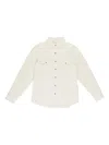 Aimé Leon Dore Cream Fleece Button-down Shirt In Neutral