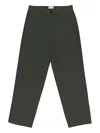 Aimé Leon Dore Green Garment Dyed Straight Fit Pants In Green
