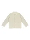 Aimé Leon Dore White Garment Dyed Chore Jacket In Neutral