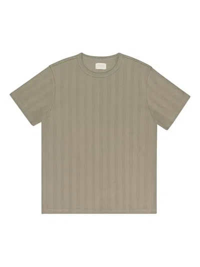 Aimé Leon Dore Indigo Pointelle Trim Long-sleeve T-shirt In Blue