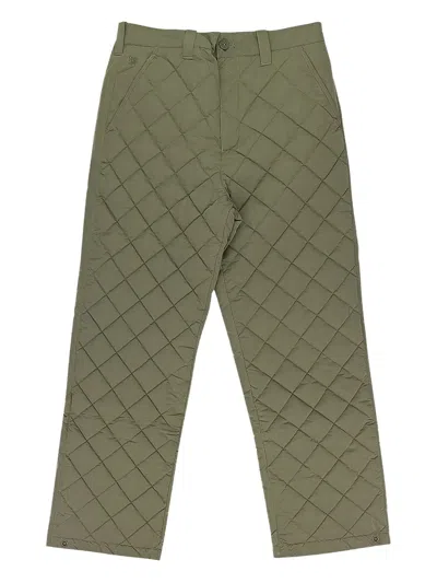 AIMÉ LEON DORE STADIUM QUILTED "GREEN" TROUSERS
