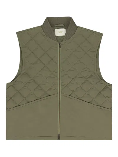 AIMÉ LEON DORE STADIUM QUILTED "GREEN" VEST