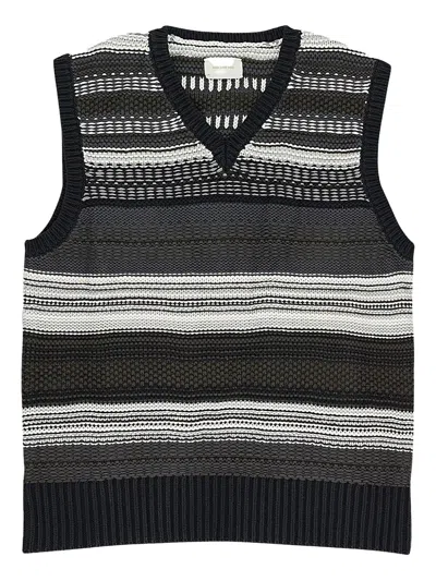 AIMÉ LEON DORE STADIUM STRIPED "BLACK/WHITE" VEST