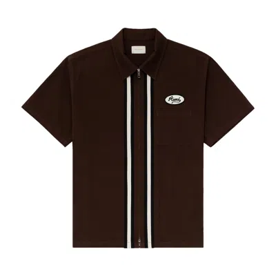 Pre-owned Aimé Leon Dore Station Shirt 'hot Fudge' | Brown | Men's Size Xs