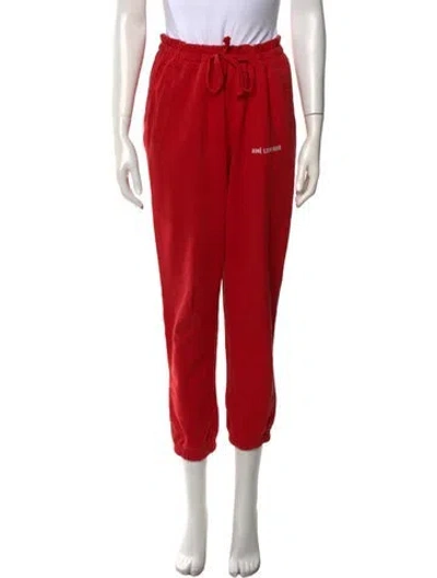 Pre-owned Aimé Leon Dore Straight Leg Pants In Red