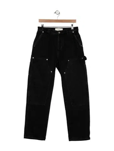Pre-owned Aimé Leon Dore Straight-leg Jeans In Black