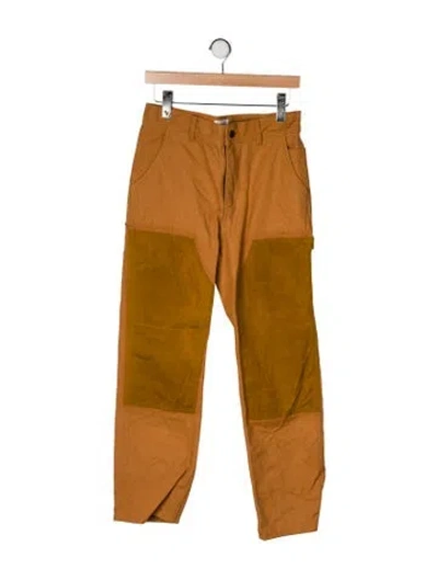 Pre-owned Aimé Leon Dore Straight-leg Jeans In Orange