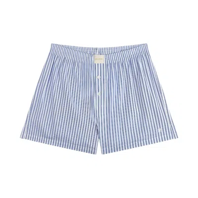 Pre-owned Aimé Leon Dore Striped Boxer Short 'amparo Blue Stripe' | Women's Size S