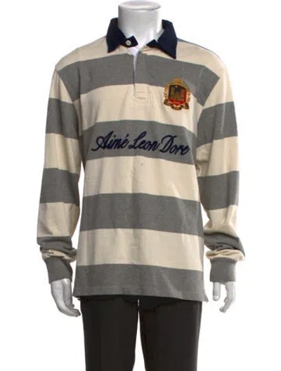 Pre-owned Aimé Leon Dore Striped Long Sleeve Shirt In Neutrals