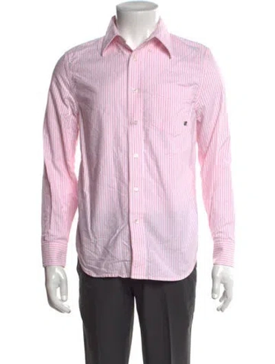 Pre-owned Aimé Leon Dore Striped Long Sleeve Shirt In Pink