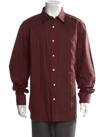 Pre-owned Aimé Leon Dore Striped Long Sleeve Shirt W/ Tags In Red