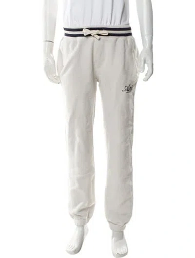 Pre-owned Aimé Leon Dore Striped Lounge Bottoms In White