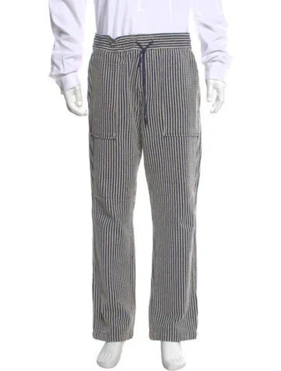Pre-owned Aimé Leon Dore Striped Pants In Blue