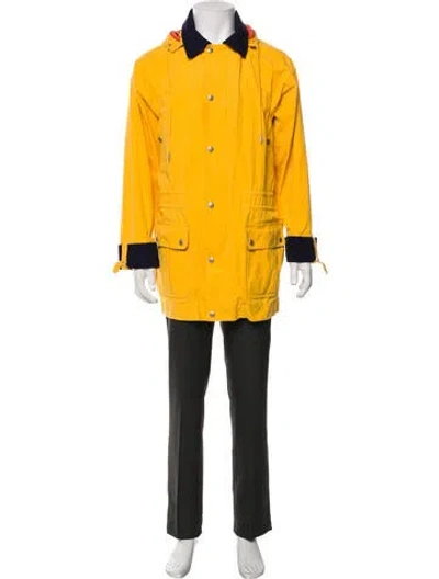 Pre-owned Aimé Leon Dore Striped Parka In Orange