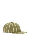 Aimé Leon Dore Striped-pattern Crusher Hat In Brown