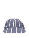 Aimé Leon Dore Striped-pattern Crusher Hat In Purple