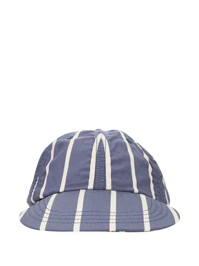 AIMÉ LEON DORE STRIPED-PATTERN CRUSHER HAT