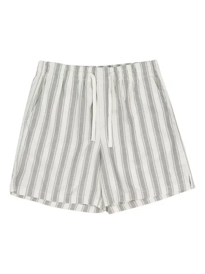AIMÉ LEON DORE STRIPED-PATTERN DRAWSTRING SHORTS