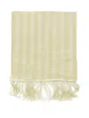 Aimé Leon Dore Striped Silk Scarf In Green