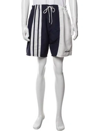 Pre-owned Aimé Leon Dore Striped Swim Trunks In Blue