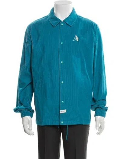 Pre-owned Aimé Leon Dore Striped Windbreaker In Blue