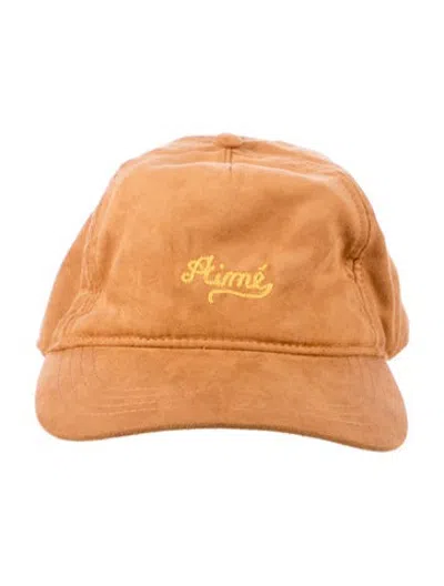 Pre-owned Aimé Leon Dore Suede Baseball Snapback In Neutrals