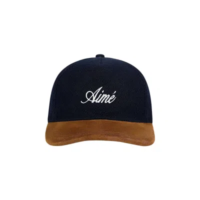 Pre-owned Aimé Leon Dore Suede Brim Country Hat 'navy Blazer' | Blue | Men's Size Onesize